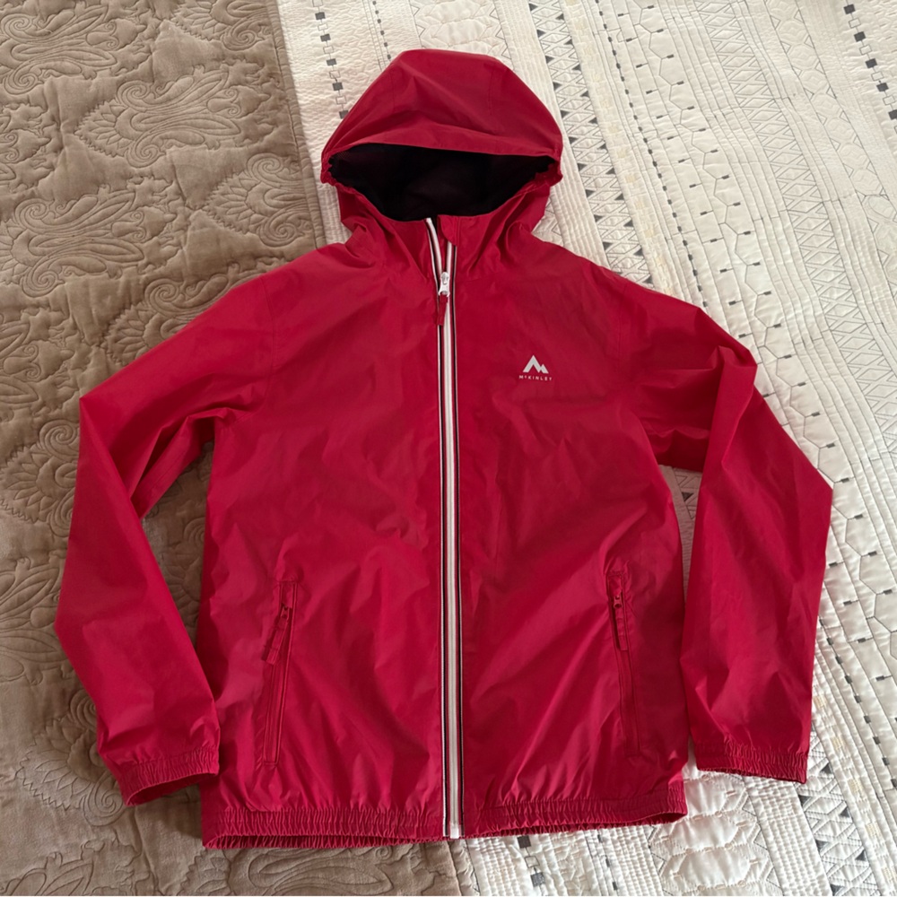 Ladies McKinley Red Rain Coat Size M
